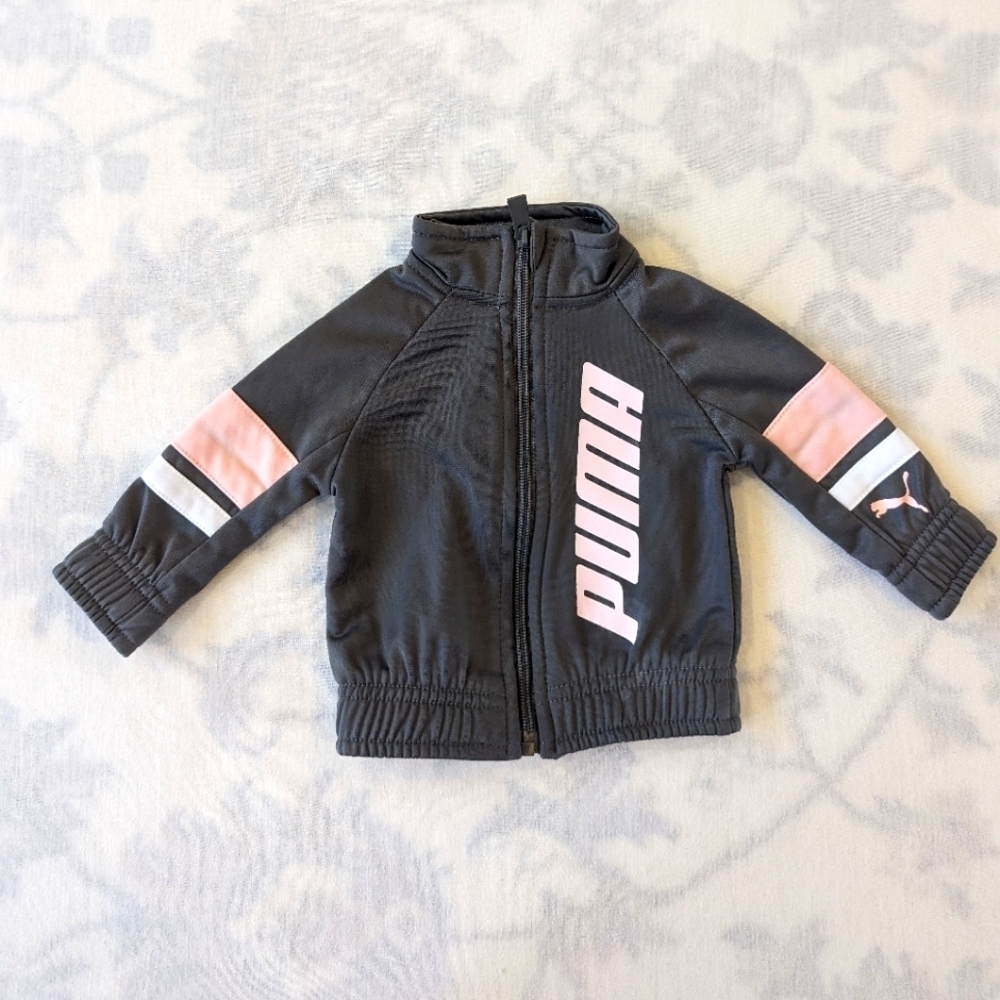 Puma zip up sweatshirt for girls size 0-3 months